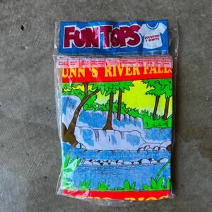 VTG NEW OLD STOCK FUN TOPS DUNN'S FIVER FALLS JAMAICA NOVELTY TOURISM SHIRT L